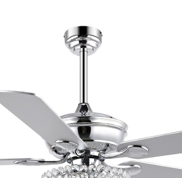 Cammy 52" Traditional Transitional Iron LED CEILING FAN - JONATHAN Y